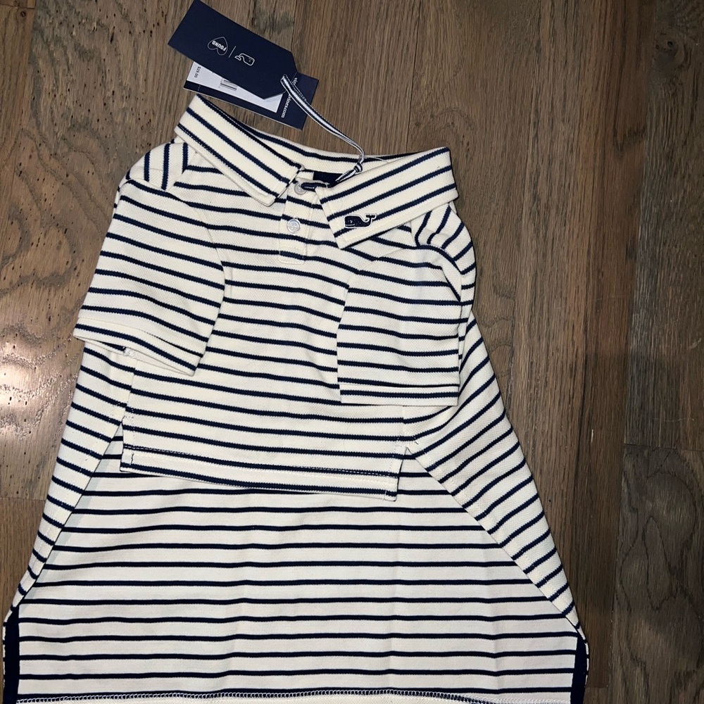 NWT Vineyard Vines dog Striped Polo Shirt sz XL